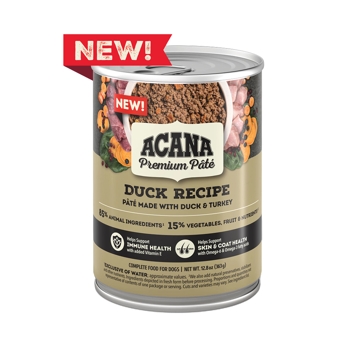 Dog food made with duck deals